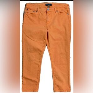 LRL Lauren Jeans Company Ralph Lauren 12P Modern Straight Cropped Jeans *e9874